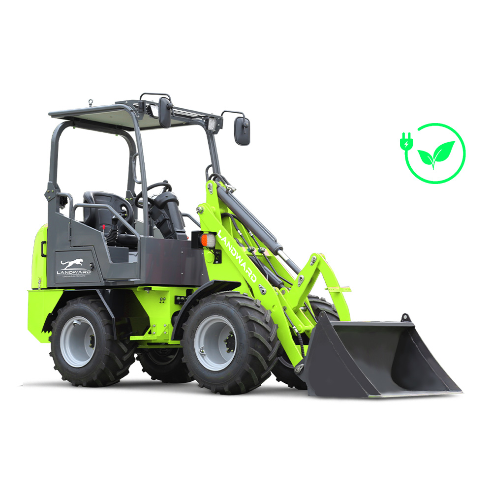 LANDWARD 608E Electric Wheel Loader - 800kg Battery-Powered Compact Mini Loader