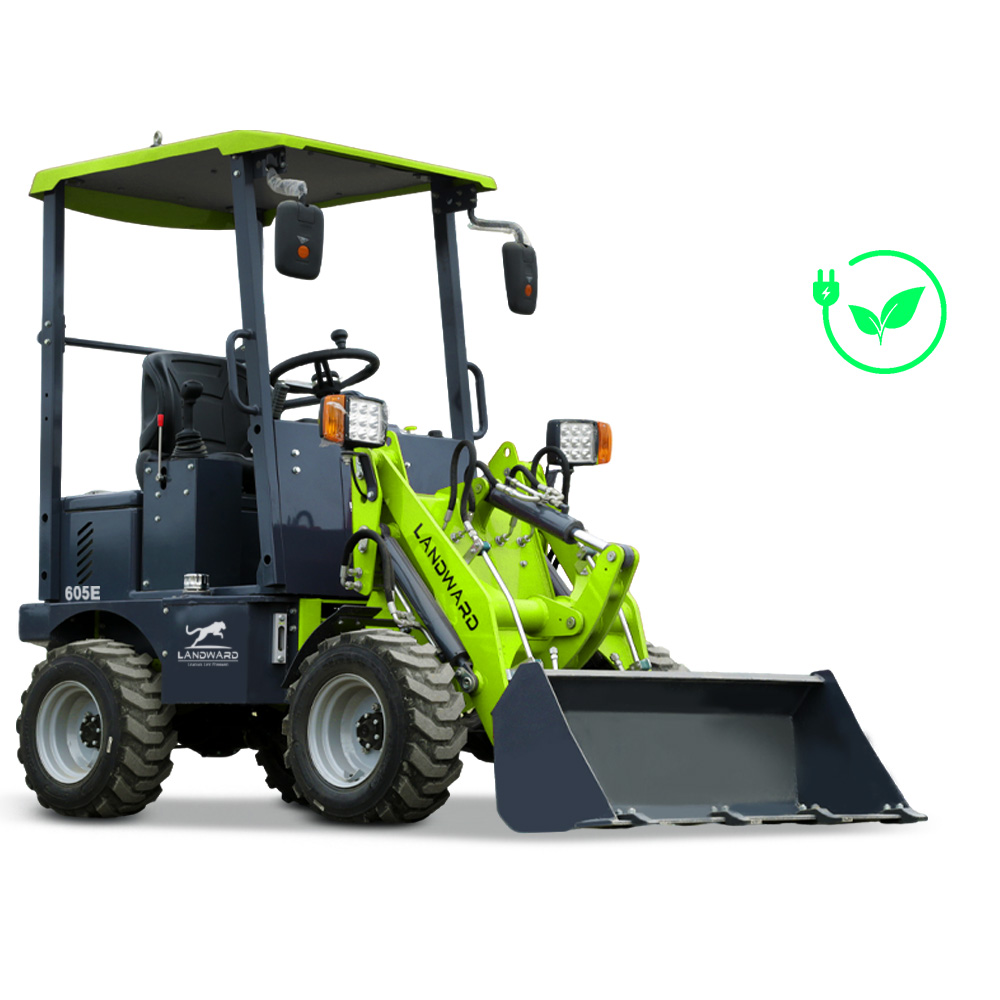 LANDWARD 605E Electric Wheel Loader - 500kg Compact Battery-Powered Mini Loader