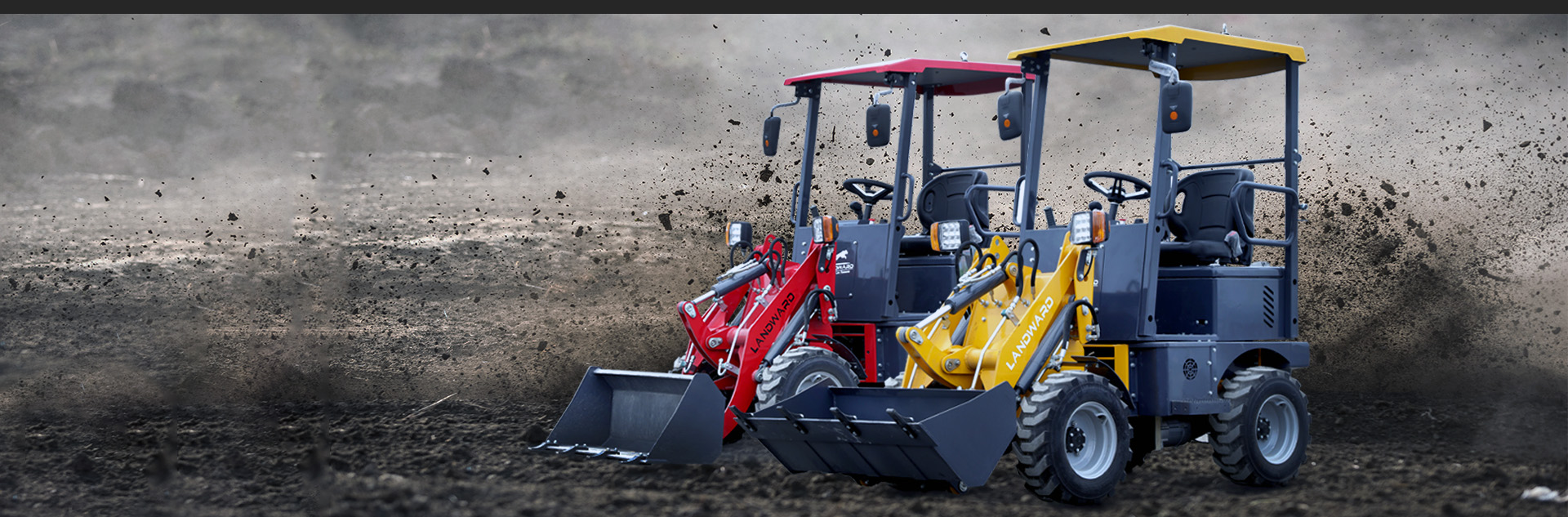 LANDWARD 605E Electric Wheel Loader - 500kg Compact Battery-Powered Mini Loader